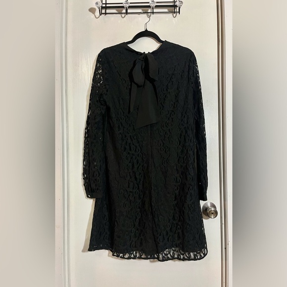 CeCe Black Lace Long Sleeve Dress - Picture 5 of 8